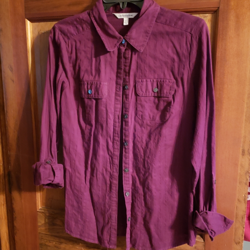 Purple/Mulberry Button down shirt